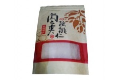 坚果食品包装袋——磨砂开窗红枣夹核桃袋