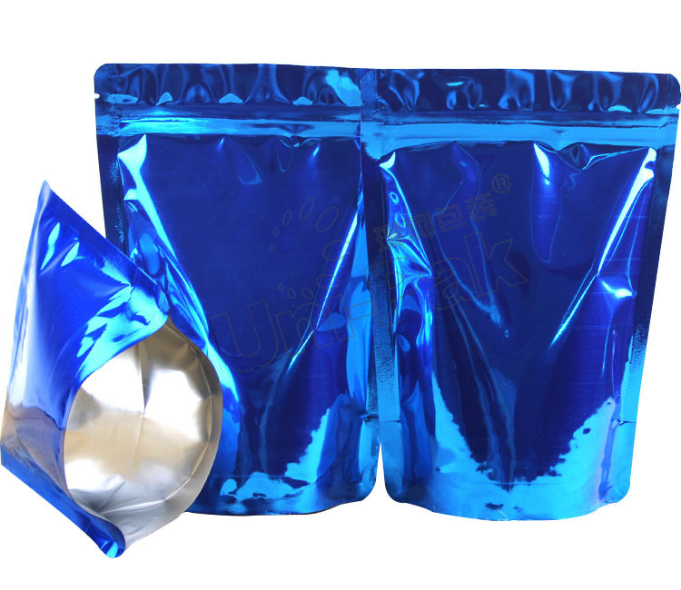 铝箔拉链袋—蓝色通用铝箔袋