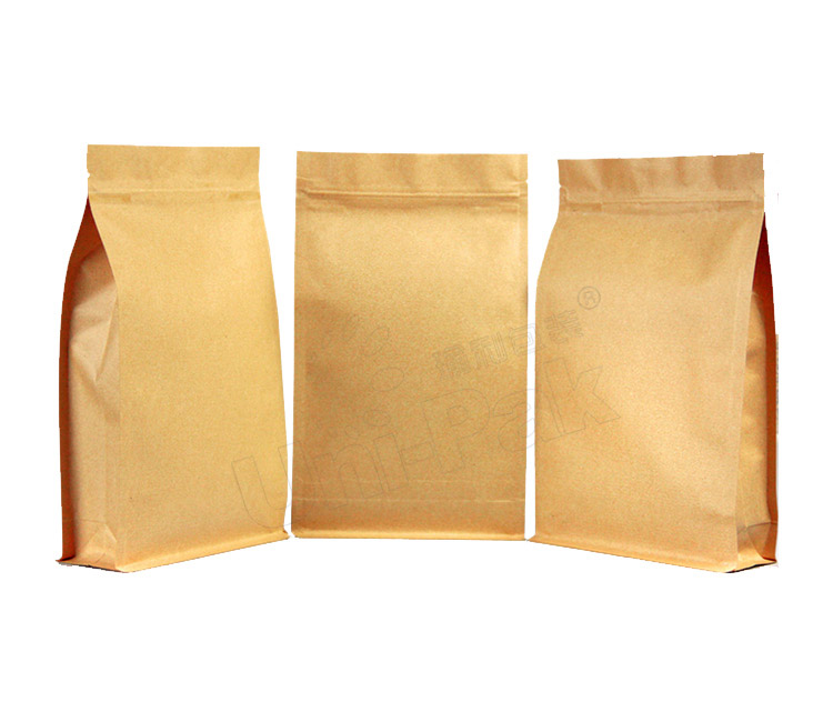 八边封牛皮纸袋—通用食品包装牛皮纸袋