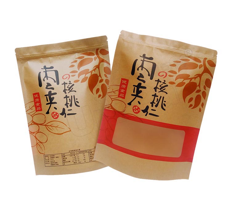 牛皮纸食品袋—枣夹核桃食品袋